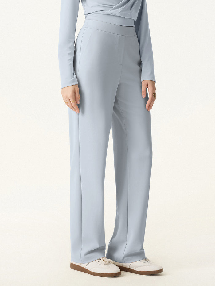 OGLmove Sandwashed Modal Breathable Straight Leg Pull-on Travel Pant