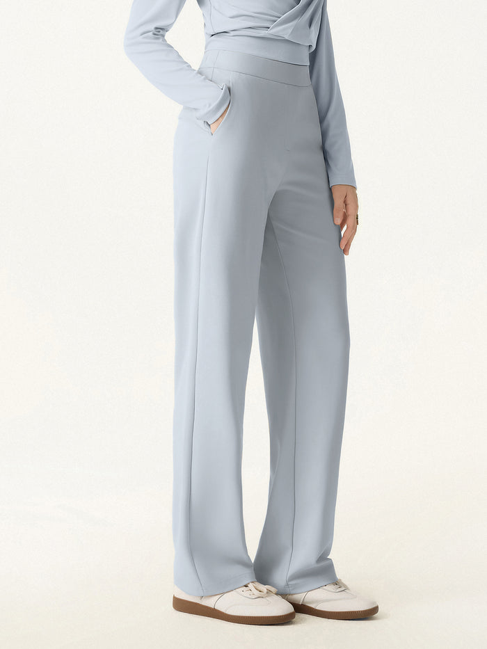 OGLmove Sandwashed Modal Breathable Straight Leg Pull-on Travel Pant