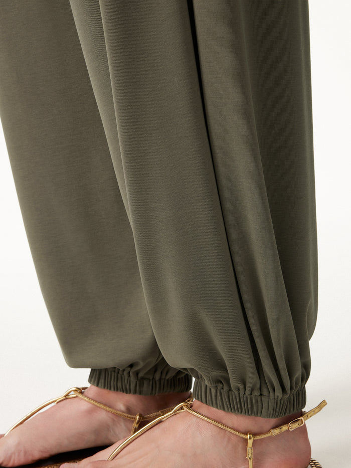 OGLmove Sandwashed Modal Ultra-Soft High Rise Balloon Pants with Pockets