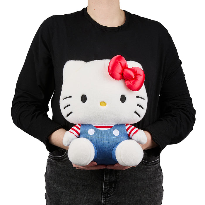 Sanrio Hello Kitty 13-inch plush toy, soft and cuddly premium plush from the Hello Kitty collection.