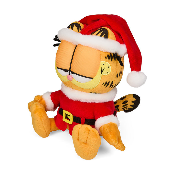 Santa Garfield Phunny plush toy, 7.5-inch soft plush depicting Garfield dressed as Santa Claus, from the Garfield brand.