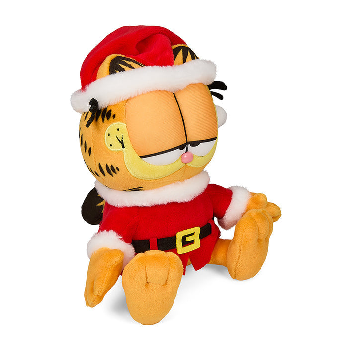 Santa Garfield Phunny plush toy featuring a soft Garfield character dressed as Santa Claus, perfect for holiday decorations.