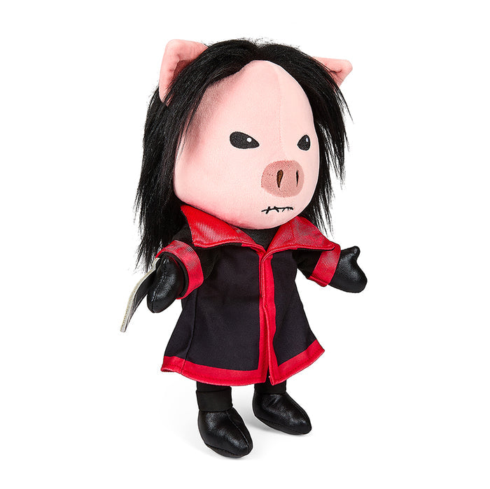 Medium Saw Jigsaw Killer plush toy, 13-inch stylized horror plush featuring the iconic character from the Saw franchise.