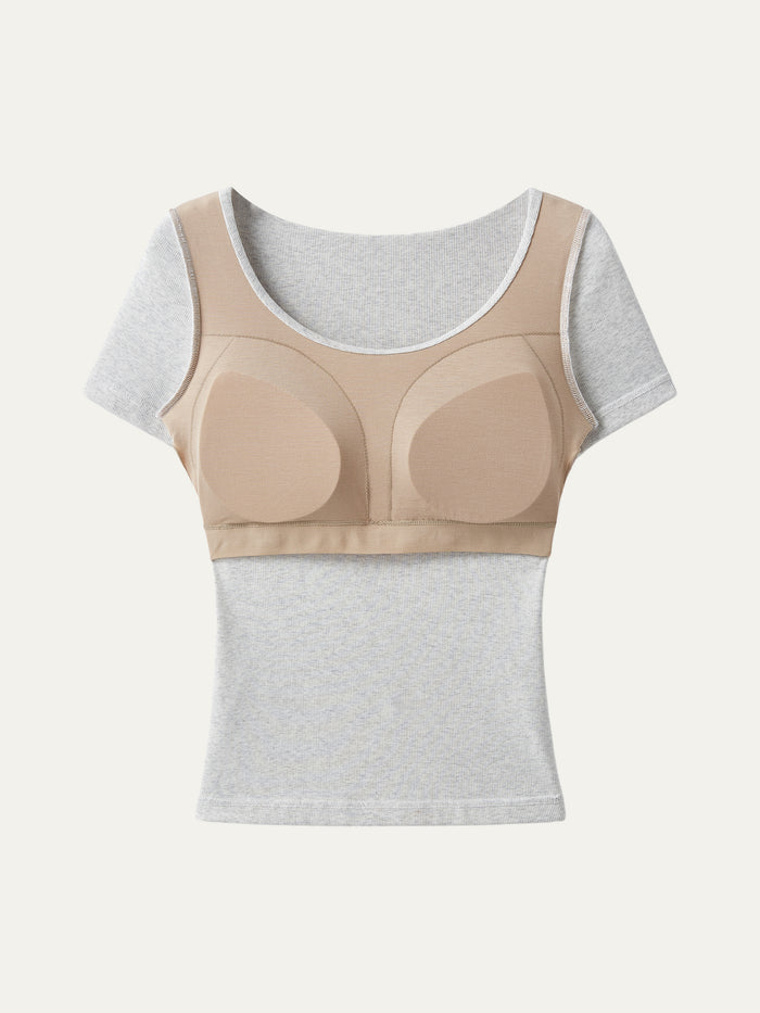 OGLmove Scoop Neck Cotton New Airy Bra Top