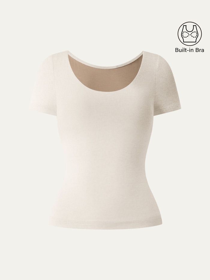 OGLmove Scoop Neck Cotton New Airy Bra Top