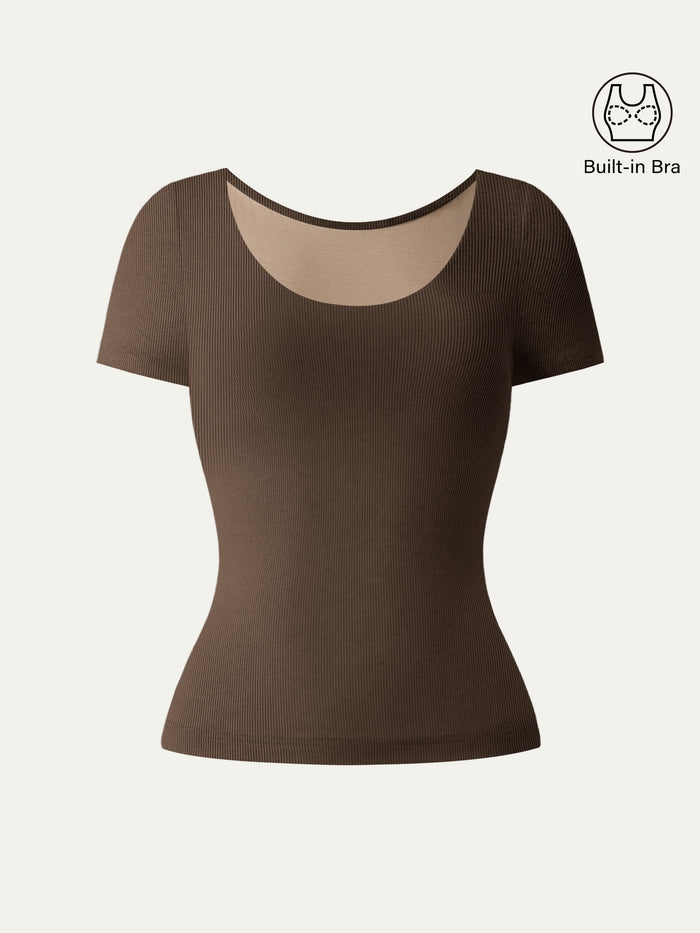 OGLmove Scoop Neck Cotton New Airy Bra Top