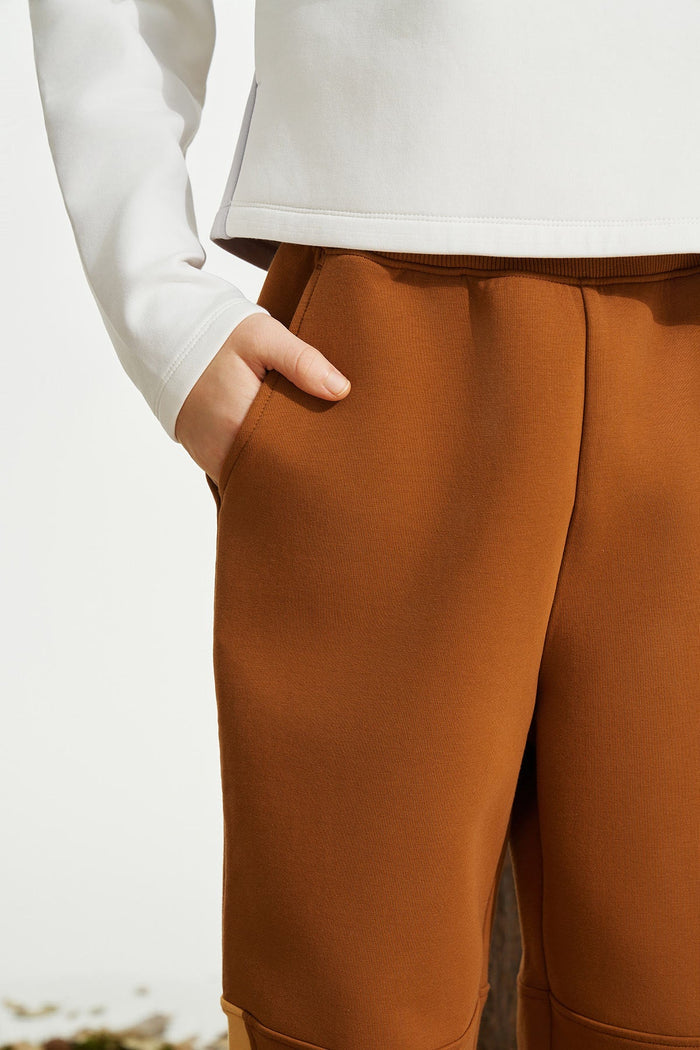 Neoprene Colour Blocking Pants **Nut Brown**