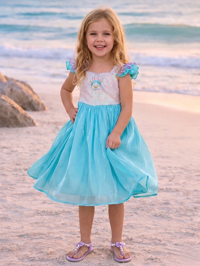 Seaside Mermaid Tulle Party Dress Mia Belle Girls