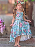 Secret Garden Rose Hi-Lo Ruffle Dress Mia Belle Girls