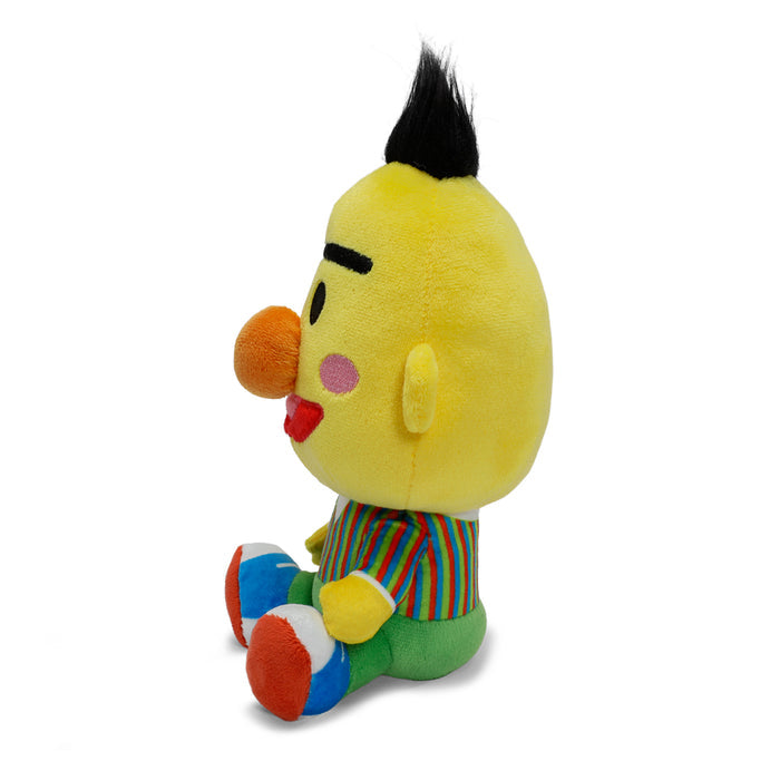 Sesame Street Bert Phunny plush toy with soft fabric, detailed facial features, and signature striped shirt, designed for children.