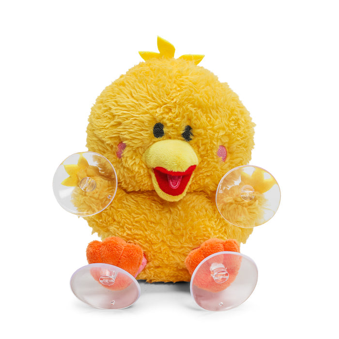 Sesame Street Big Bird 8-inch plush window clinger featuring a soft, colorful plush toy of Big Bird for window display.