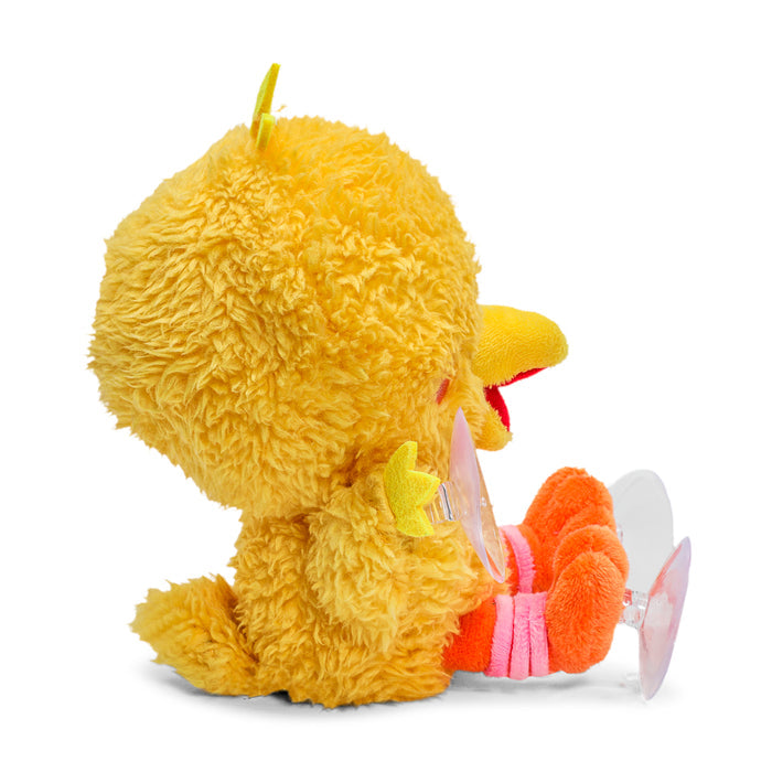 Sesame Street Big Bird 8-inch plush window clinger showcasing Big Bird's bright yellow feathers and friendly expression.
