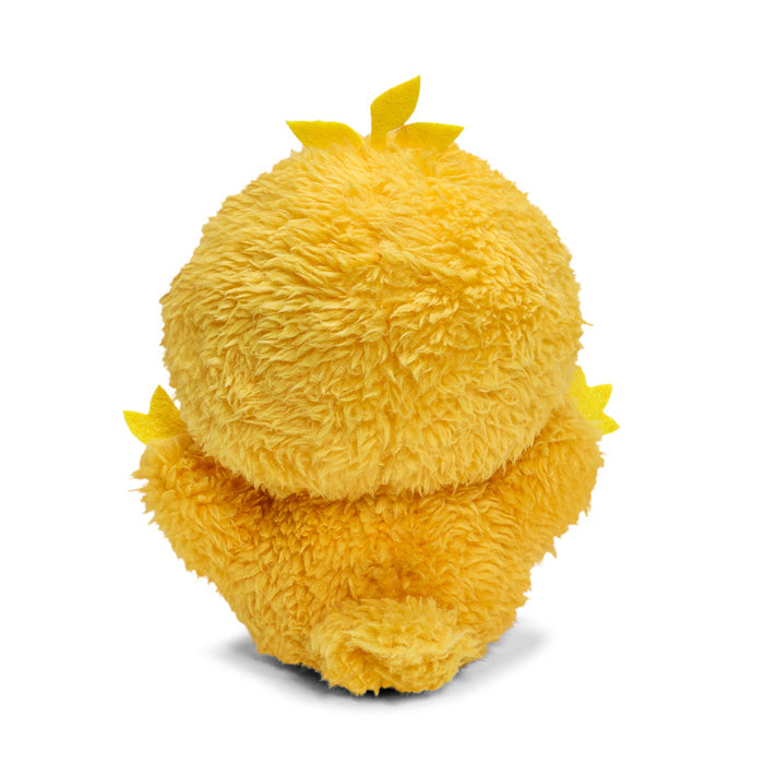 Sesame Street Big Bird 8-inch plush window clinger showing Big Bird's smiling face and outstretched wings on a clear window.