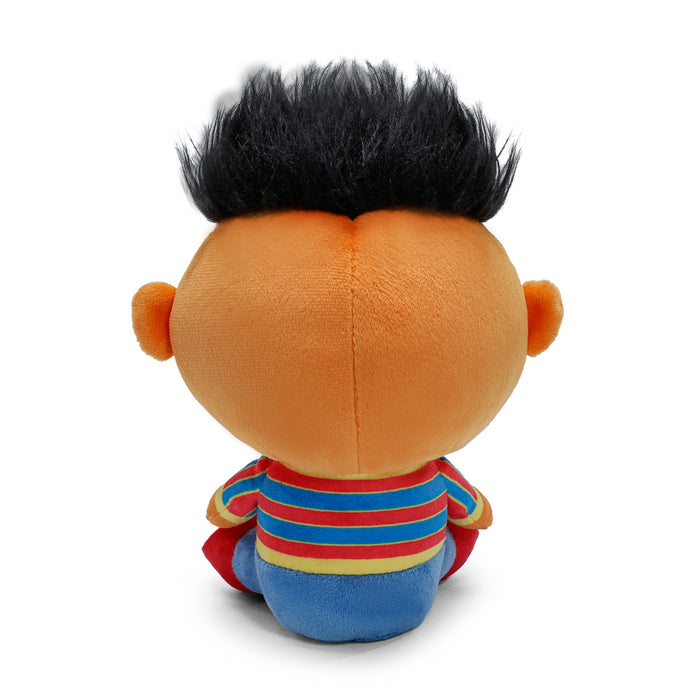 Sesame Street Ernie Phunny plush toy with soft fabric and detailed embroidered facial features, ideal for cuddling and display.