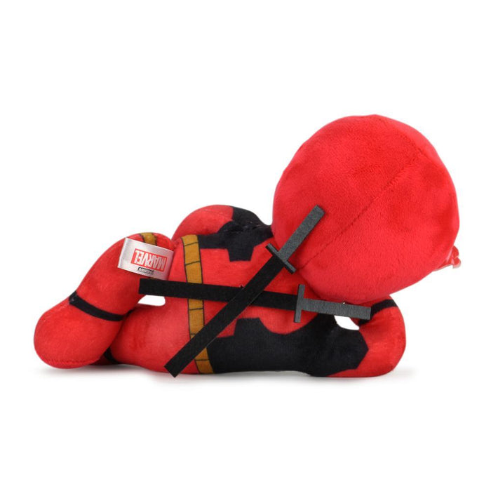 Marvel Deadpool Phunny plush by Kidrobot featuring a playful, soft Deadpool character in a fun, collectible plush toy.