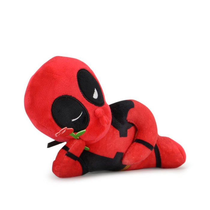 Marvel Deadpool Phunny plush by Kidrobot featuring a playful, soft Deadpool character plush with a flirty design.