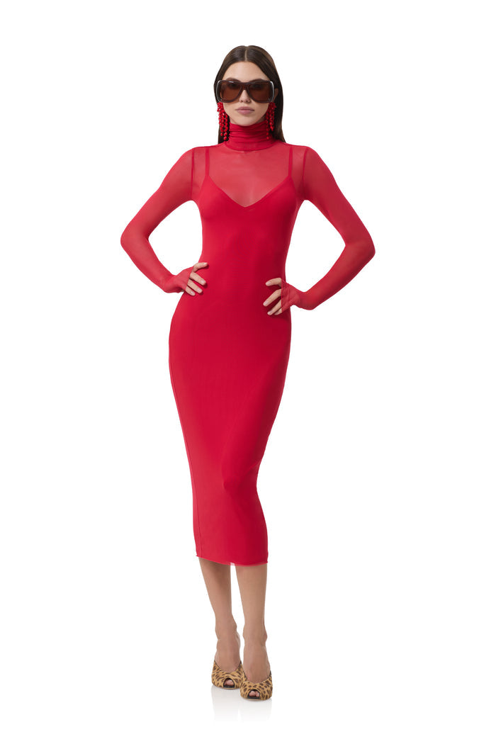 Shailene Dress - Kiss Red