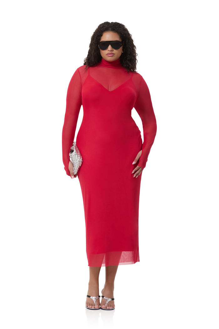 Shailene Dress - Kiss Red
