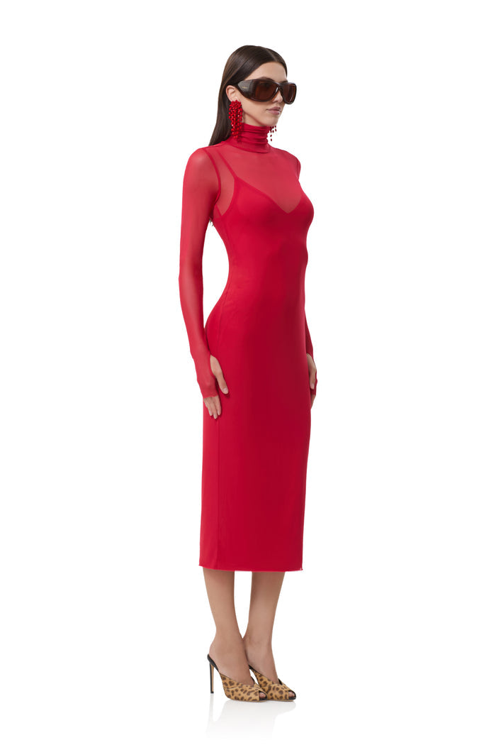 Shailene Dress - Kiss Red