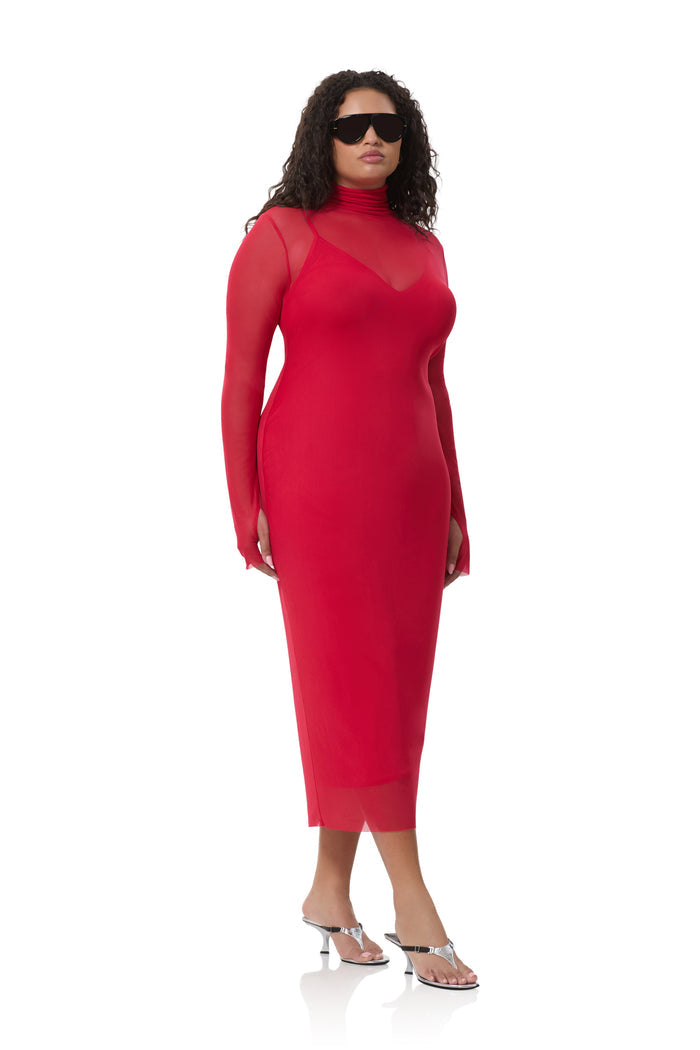 Shailene Dress - Kiss Red