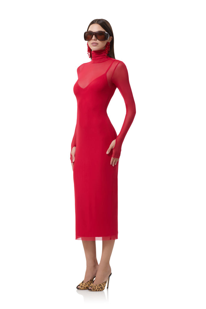 Shailene Dress - Kiss Red