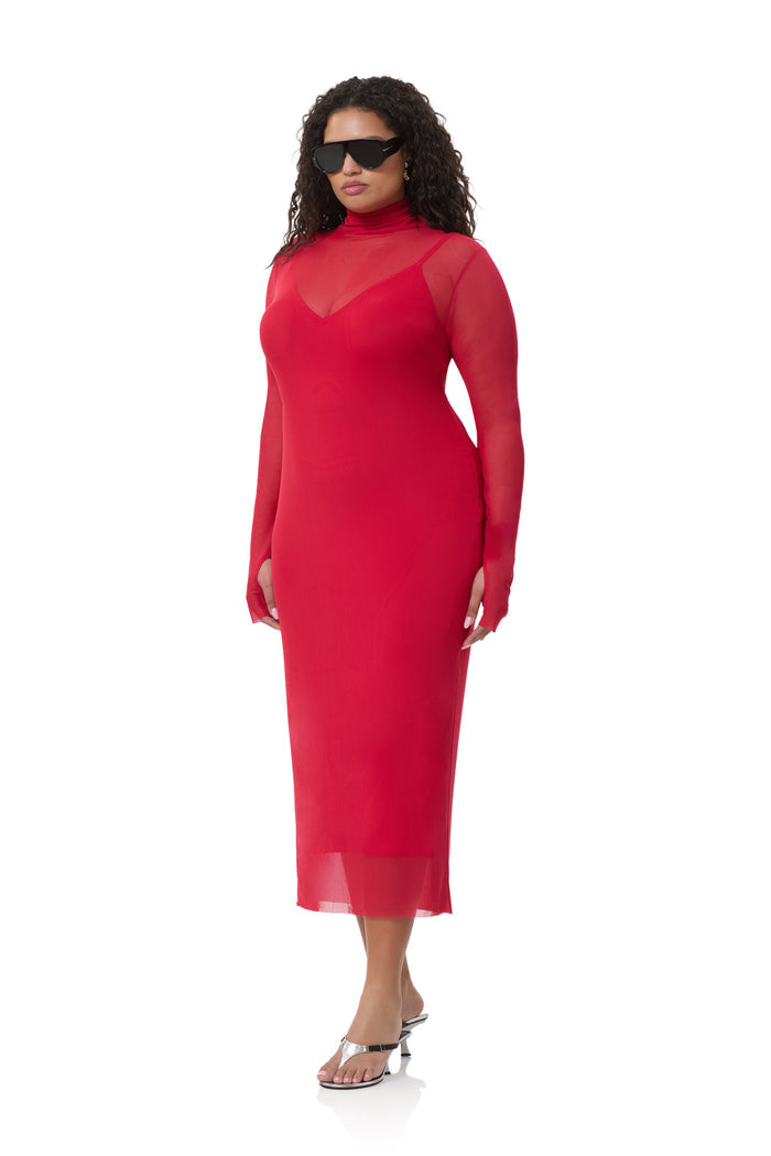 Shailene Dress - Kiss Red