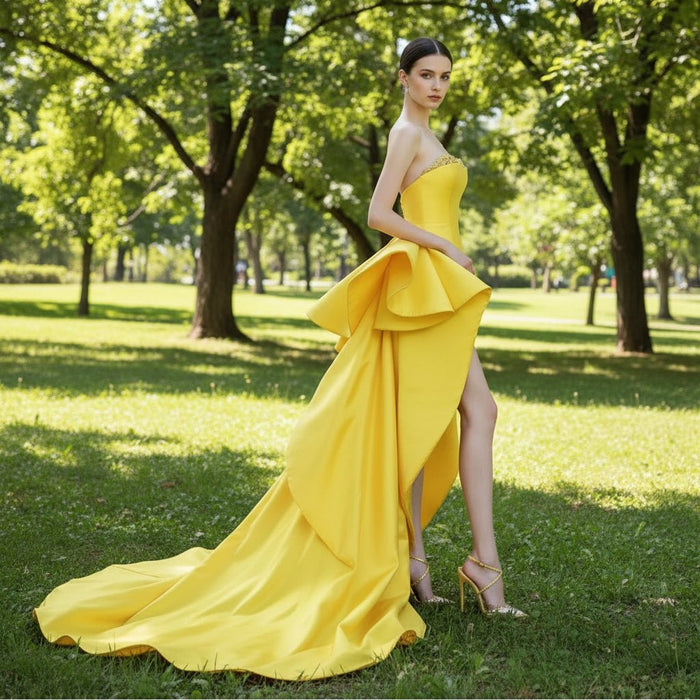 Short Gold Women's Formal Dresses & Evening Gowns - Rosymae