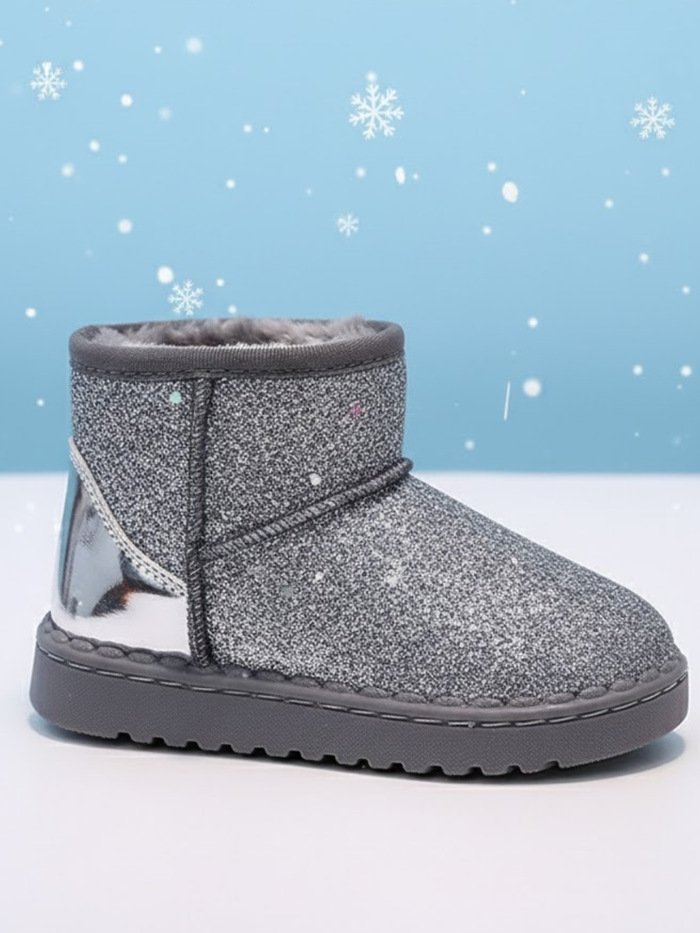 Silver Frost & Shine Glitter Boots
