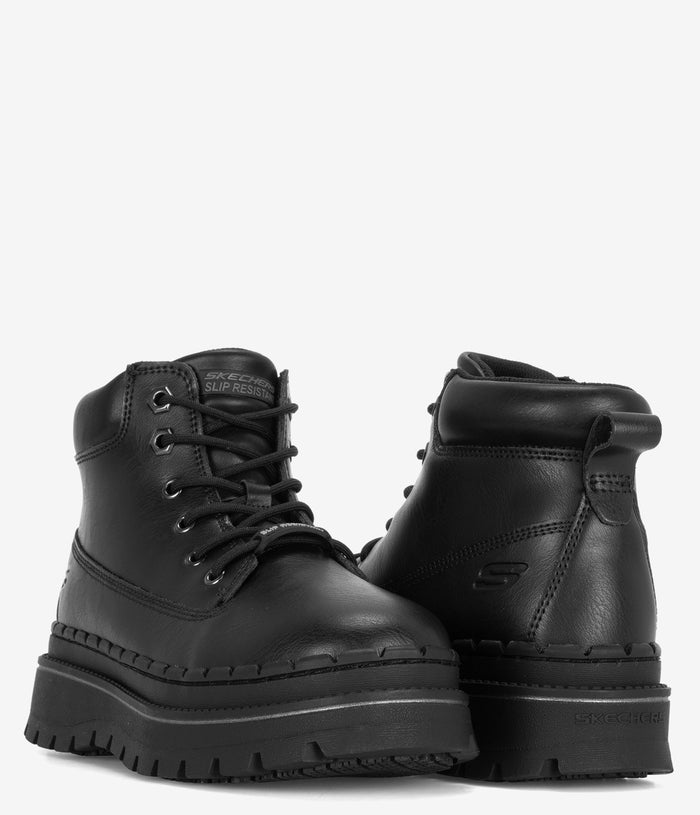 Skechers Work Jammers Slip-Resistant Lace-Up Boot - Black