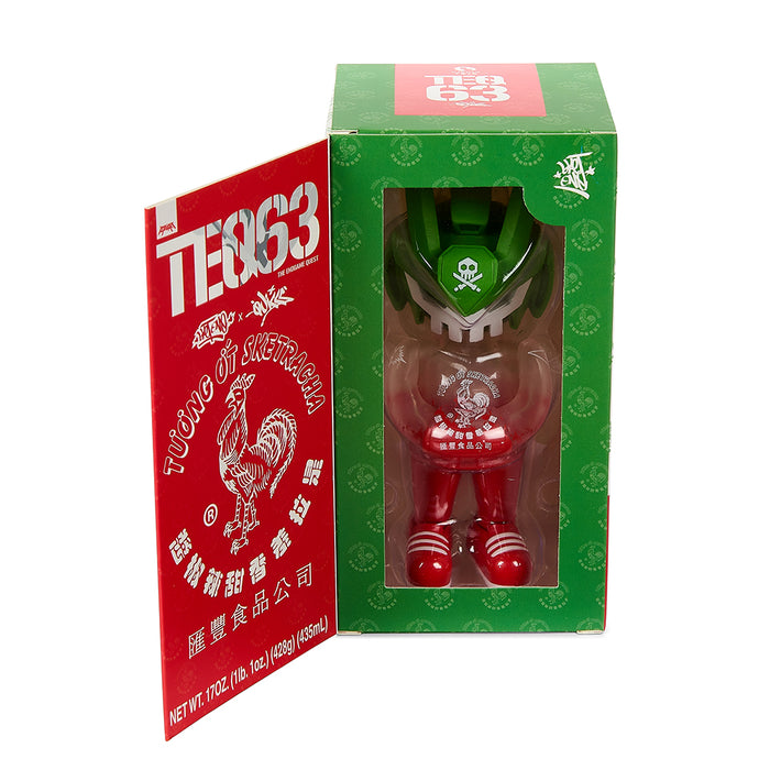 Kidrobot Sket One x Quiccs Sketratcha TEQ63 6-inch art figure, limited half-full edition, showcasing detailed design and collectible style.
