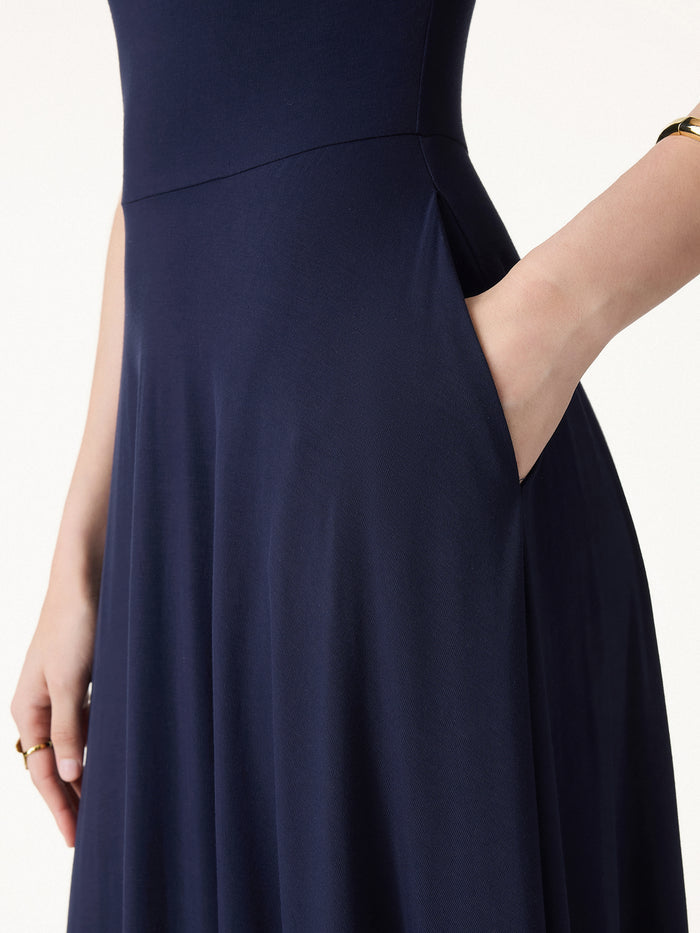 OGLmove SkinKiss Multi-Wear Midi Bra Dress with Pockets
