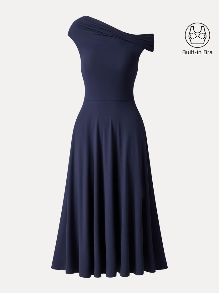 OGLmove SkinKiss Multi-Wear Midi Bra Dress with Pockets