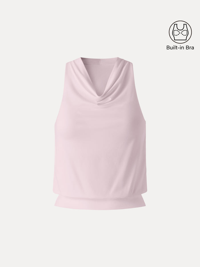 OGLmove SkinKiss Not-See-Thru Halter Cowl Neck Bra Top
