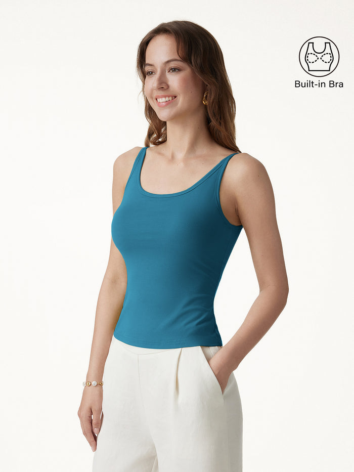 OGLmove SkinKiss Scoop Neck Bra Top Dark Marine XS