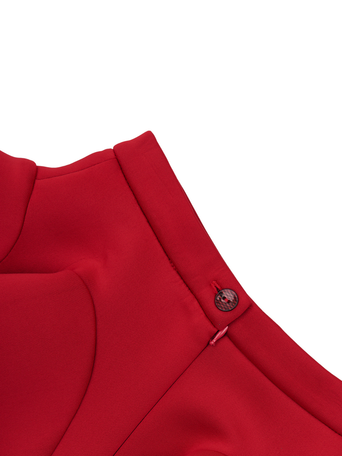 Sleek & Sassy Red Pleated Skirt by Kids Couture Mia Belle Girls