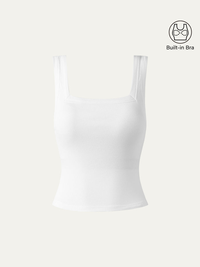OGLmove Slinky Square Open-Back Brami Tank Top