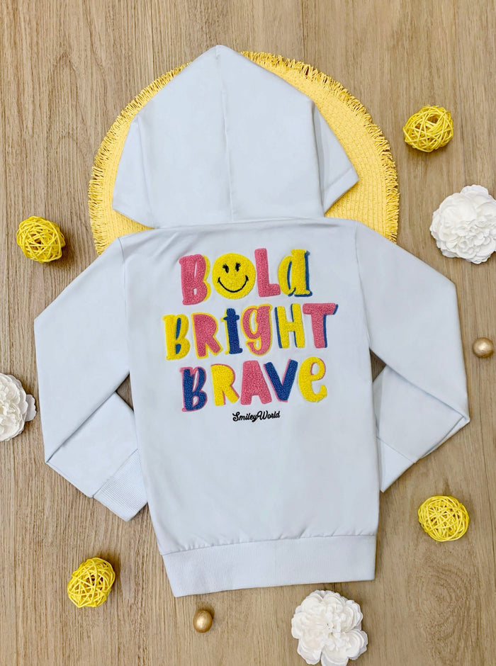 SmileyWorld Bright Bold Brave Hooded Jacket | Mia Belle Girls