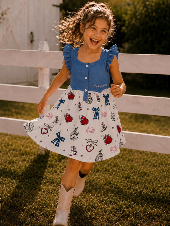 SmileyWorld Denim Dreams Twirl Dress