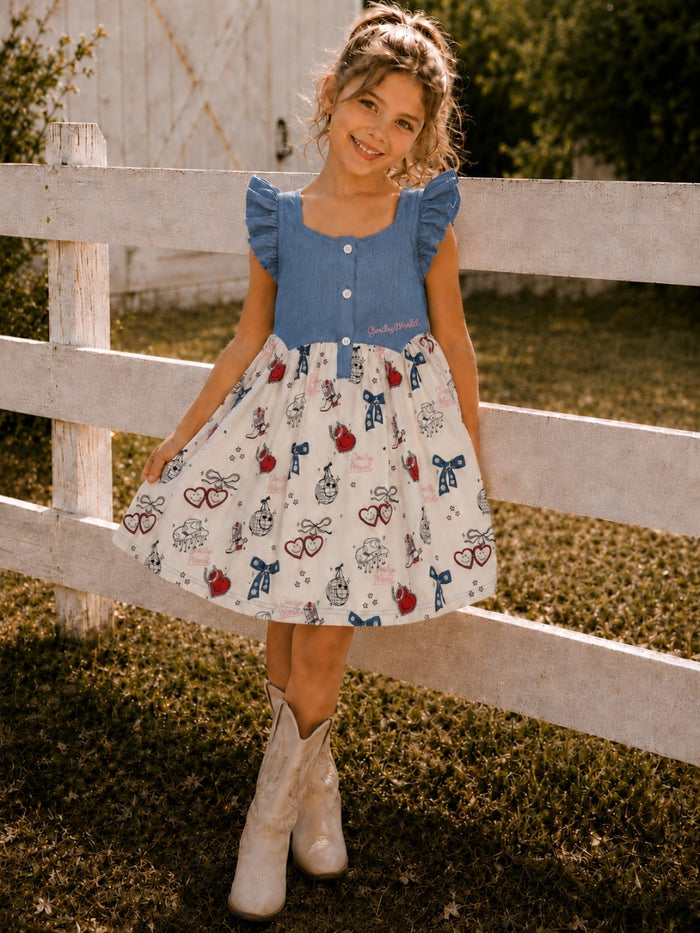 SmileyWorld Denim Dreams Twirl Dress