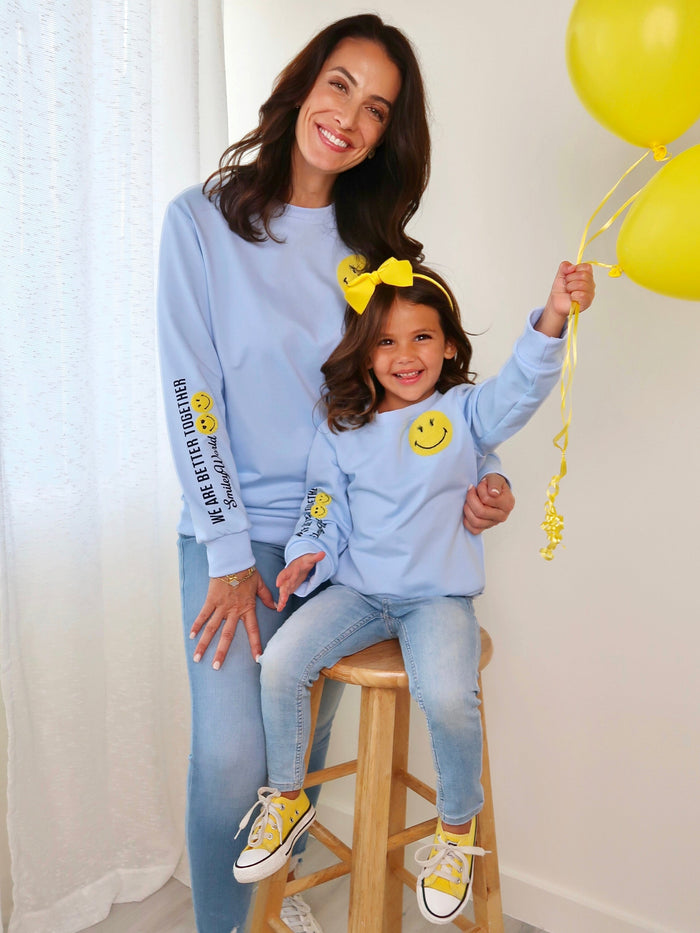 SmileyWorld Mommy & Me Better Together Sweatshirt | Mia Belle Girls