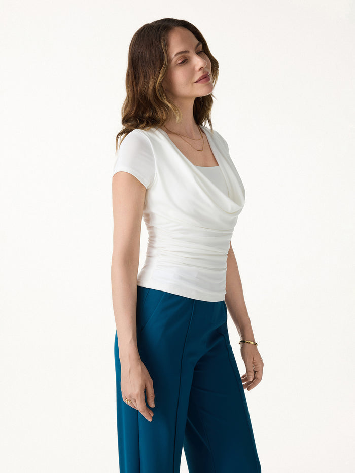 OGLmove Smoothing Cowl Neck Ruched Bra Top