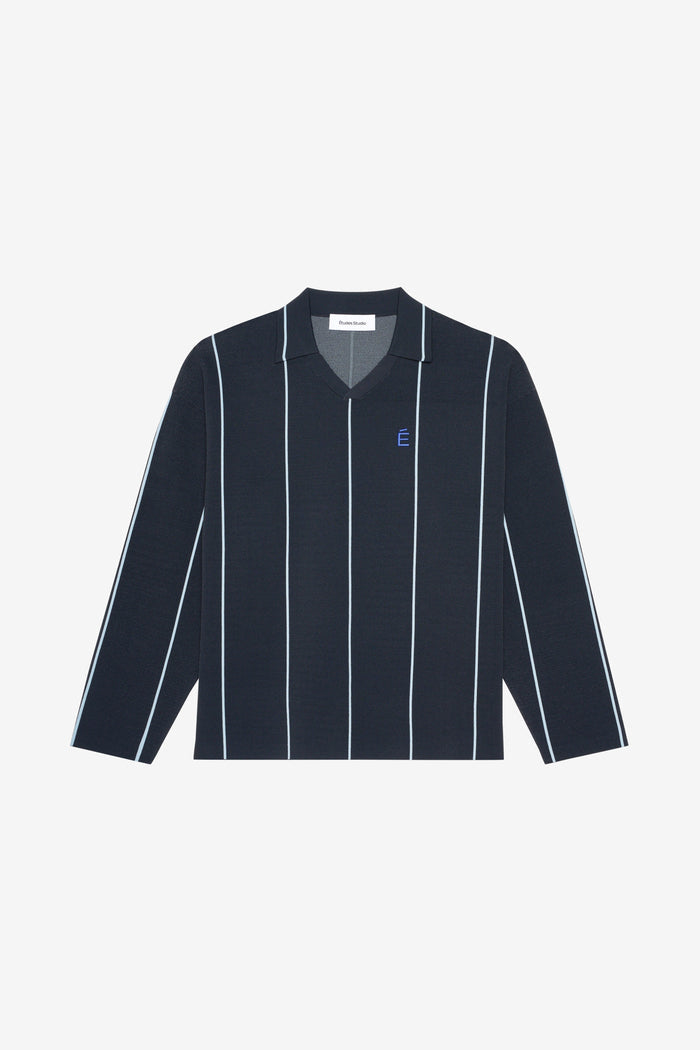 ÉTUDES STUDIO SOCCER LONG SLEEVES STRIPED NAVY 1