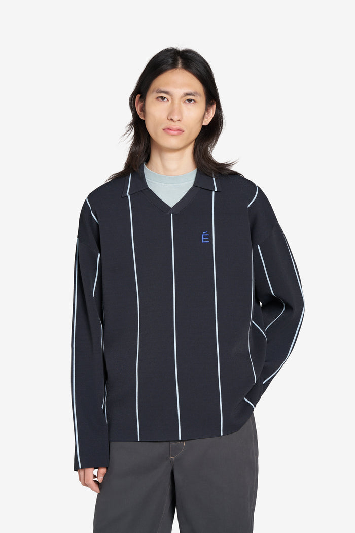 ÉTUDES STUDIO SOCCER LONG SLEEVES STRIPED NAVY 4