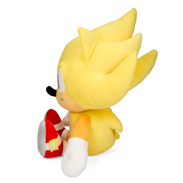 Sonic the Hedgehog 16-inch HugMe plush with shake action featuring Super Sonic character from Sega.