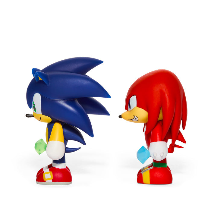 Sonic the Hedgehog 3-inch vinyl figure set featuring Sonic and Knuckles in a collectible 2-pack from the Sonic the Hedgehog brand.