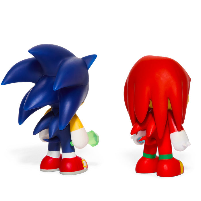 Sonic the Hedgehog 3-inch vinyl figure set featuring Sonic and Knuckles mini figures from the Sonic the Hedgehog 2-pack.