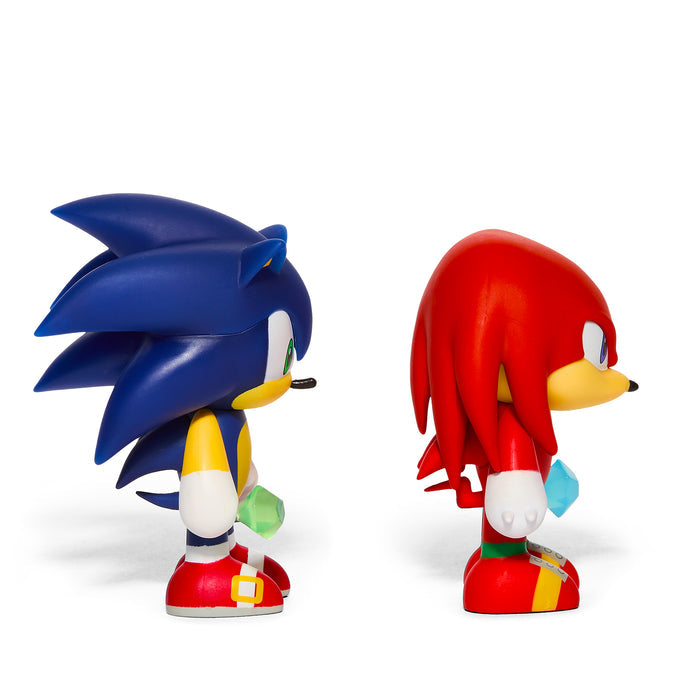Sonic the Hedgehog 3-inch vinyl figure Sonic and Knuckles 2-pack showing detailed mini figures from the Sonic the Hedgehog brand.