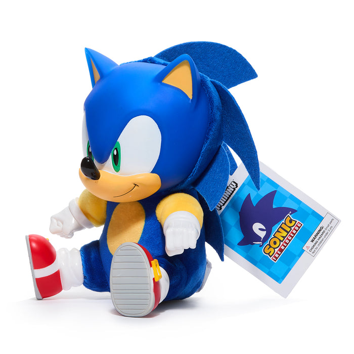 Sonic the Hedgehog 8-inch Roto Phunny plush by Kidrobot, soft and cuddly toy featuring Sonic's iconic blue hedgehog design.