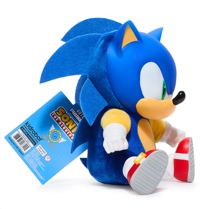 Sonic the Hedgehog 8-inch Roto Phunny plush by Kidrobot, soft and cuddly plush toy featuring Sonic's iconic blue character.