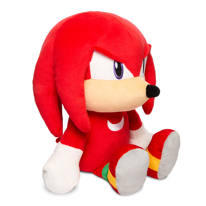 Sonic the Hedgehog Knuckles plush toy, 16-inch Shake Action HugMe plush from Sonic the Hedgehog series, soft and collectible.